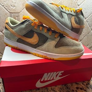 Brand New Nike Dunk Low Se Dusty Olive/Pro Gold